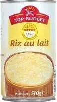 Mängden socker i Top Budget Riz Au Lait
