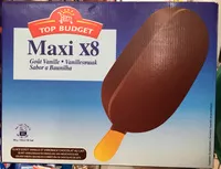 Mängden socker i Maxi x8 goût vanille