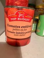 Mängden socker i Tomates entières pelées