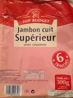 Mängden socker i Jambon cuit Supérieur avec couenne