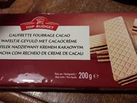 Mängden socker i Gaufrettes fourrées crème de cacao