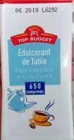 Mängden socker i Édulcorant de table à base d'aspartame et d'acésulfame K