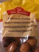 Mängden socker i Top Budget Madeleines coquilles la boîte de 1