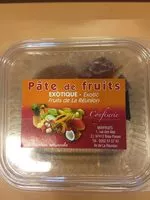 Mängden socker i Pâte de fruits exotique