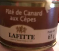 Mängden socker i Pate de canard au cepes