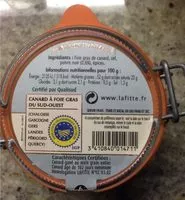 Mängden socker i Foie gras de canard