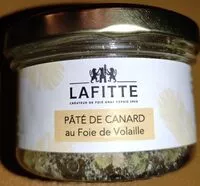 Mängden socker i Pâté de canard au foie de volaille