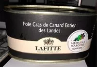 Mängden socker i Foie gras de canard entier des Landes