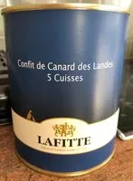 Mängden socker i Confit de Canard des Landes 5 Cuisses