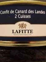 Mängden socker i Confit de canard des landes 2 cuisses