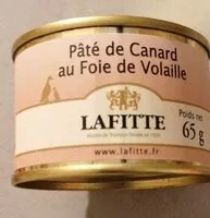 Mängden socker i Pâté de canard au Foie de Volaille