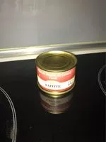 Mängden socker i Pate de magret de canard fume