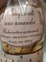Mängden socker i Croquants aux amandes
