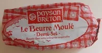 Mängden socker i Paysan Breton - Beurre moulé demi-sel