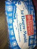 Mängden socker i Paysan Breton - Beurre moulé doux - lot