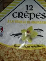 Mängden socker i 12 crêpes à la vanille de madagascar