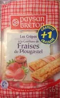 Mängden socker i Paysan Breton - Les Crêpes à la confiture de fraises Gariguette X6+1