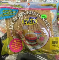 Mängden socker i 12 Crêpes Bretonnes