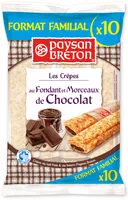 Mängden socker i Paysan Breton - Les Crêpes au fondant et morceaux de chocolat X10