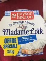 Mängden socker i Fromage Fouetté Madame Loïk