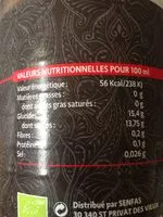 Mängden socker i Jus de grenade