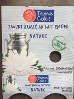 Mängden socker i Yaourt brassé au lait entier nature
