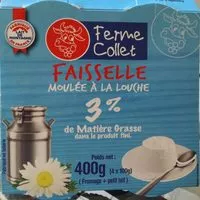 Mängden socker i Faisselle au Lait Pasteurisé 3% mg