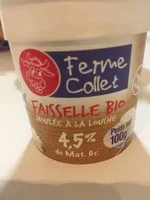 Mängden socker i Faisselle bio