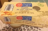 Mängden socker i Yaourt sur lit de caramel et pointe de sel