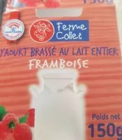 Mängden socker i Yaourt brassé au lait entier framboise