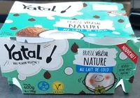 Mängden socker i Brassé végétal nature au lait de coco