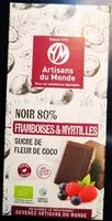 Mängden socker i Chocolat noir 80%