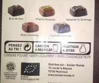 Mängden socker i Assortiment de bonbons de chocolat