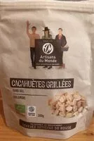 Mängden socker i Cacahuètes grillées sans sel