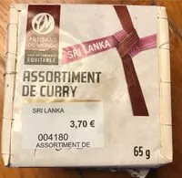 Mängden socker i Assortiment de curry