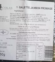 Mängden socker i Galette jambon fromage