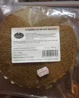 Mängden socker i Galettes de ble noir