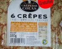Mängden socker i Crêpes traditionnelles fraiches