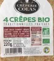 Mängden socker i 4 crêpes bio