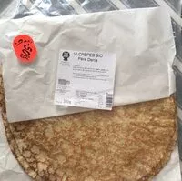 Mängden socker i 10 crêpes bio