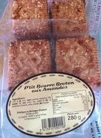 Mängden socker i P'tit beurre Breton aux amandes