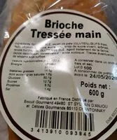 Mängden socker i Brioche Tressée main