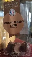 Mängden socker i Meringues enrobées nature - chocolat au lait