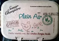 Mängden socker i Oeufs Plein Air Saveur Champêtre