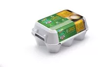 Mängden socker i 6 gros œufs Baby Coque datés du jour de ponte