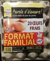 Mängden socker i Oeufs frais