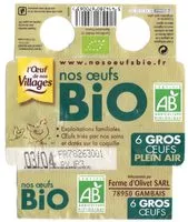 Mängden socker i 6 Gros œufs plein air Bio
