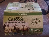 Mängden socker i caillés au lait entier de brebis, Vanille