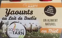 Mängden socker i Yaourts au lait de brebis au miel