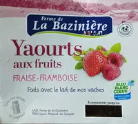Mängden socker i Yaourts aux fruits La Baziniere